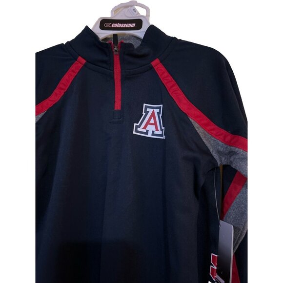 NEW Arizona Wildcats Colosseum Navy Blue 1/4 Zip LS Pullover Shirt Toddler 3T - Picture 2 of 5
